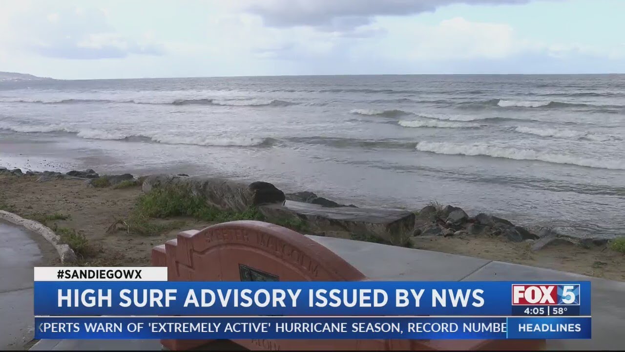 High surf advisory issued for San Diego County