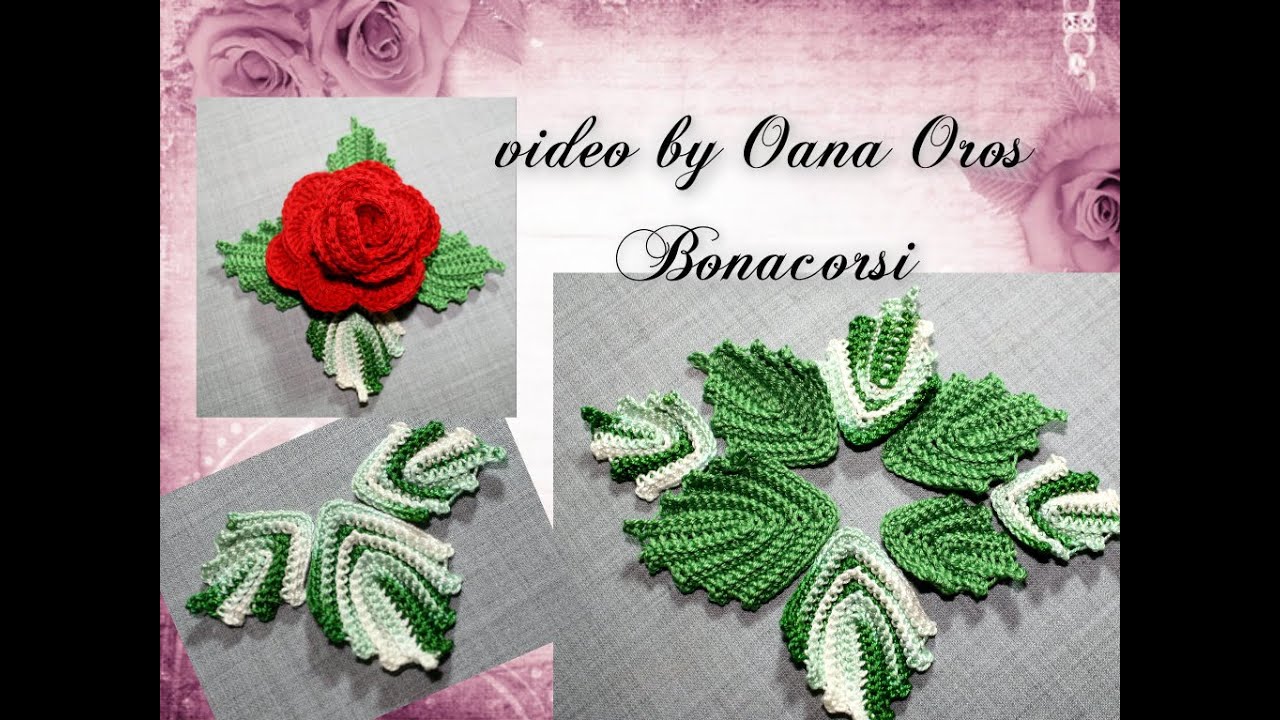 Crochet venetian leaf by Oana