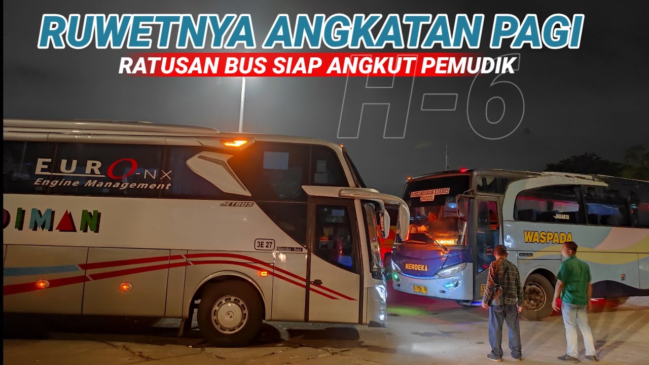LUAR BIASA!!  RATUSAN BUS MEMADATI TERMINAL KALIDERES DI JAM PAGI!! INFO ARUS MUDIK LEBARAN 2025