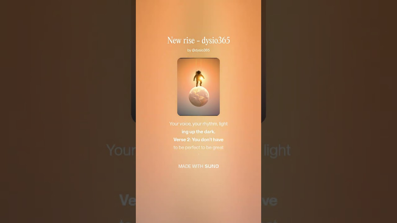 New rise  - dysio365 #NewMusic #OriginalSong #IndieMusic #MusicThatHeals #PositiveVibes