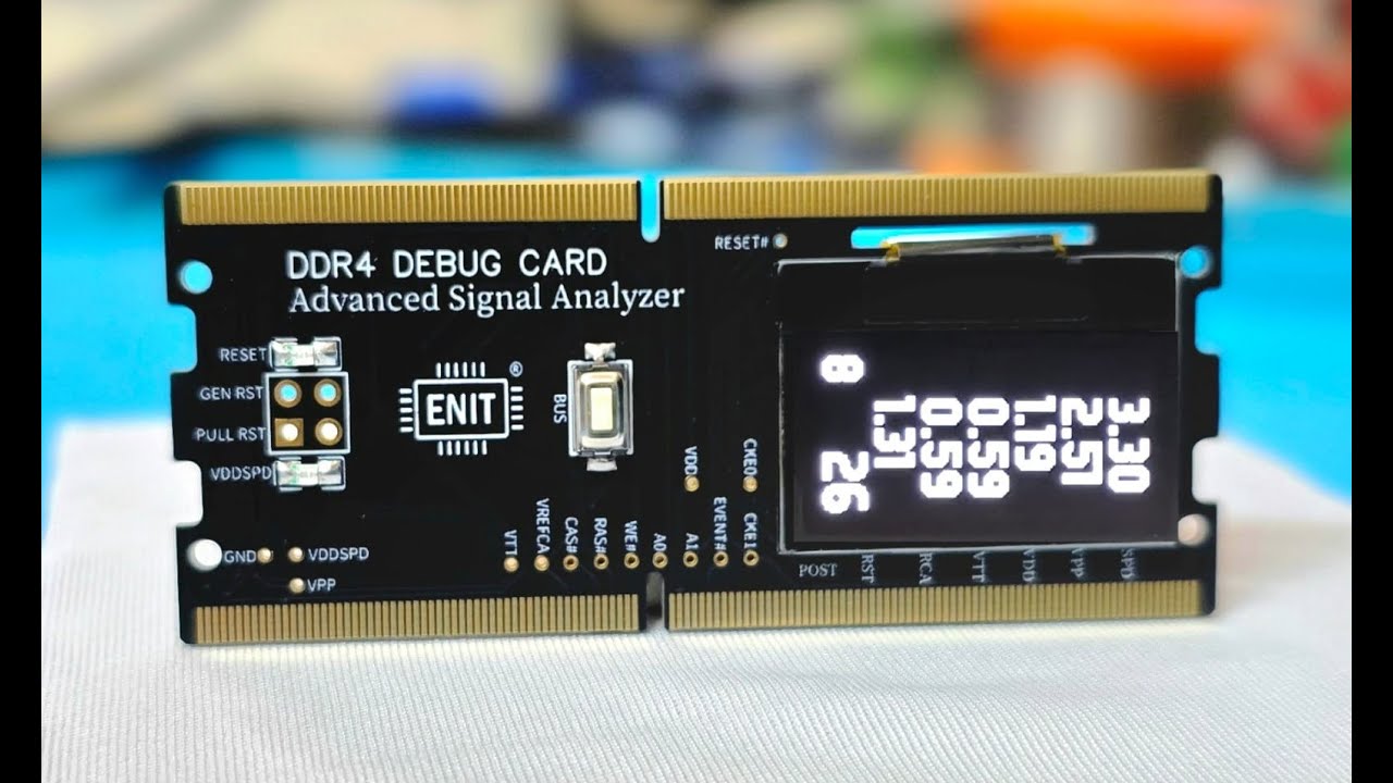 ENIT DDR3 & DDR4 Debug Card Review & Tutorial: Simple Diagnostics for Complex Motherboard Repairs