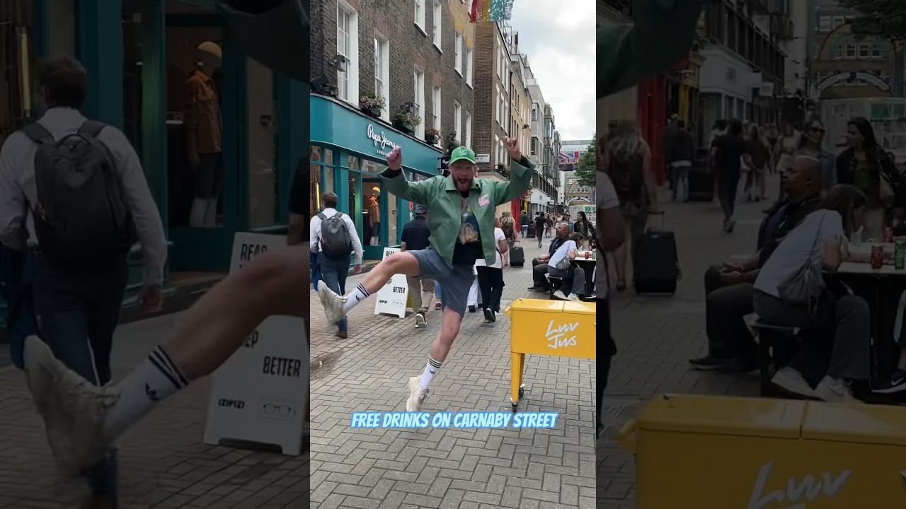 It&rsquo;s not always fun and games on Carnaby street #freedrinks #rejected  #awkwardmoments