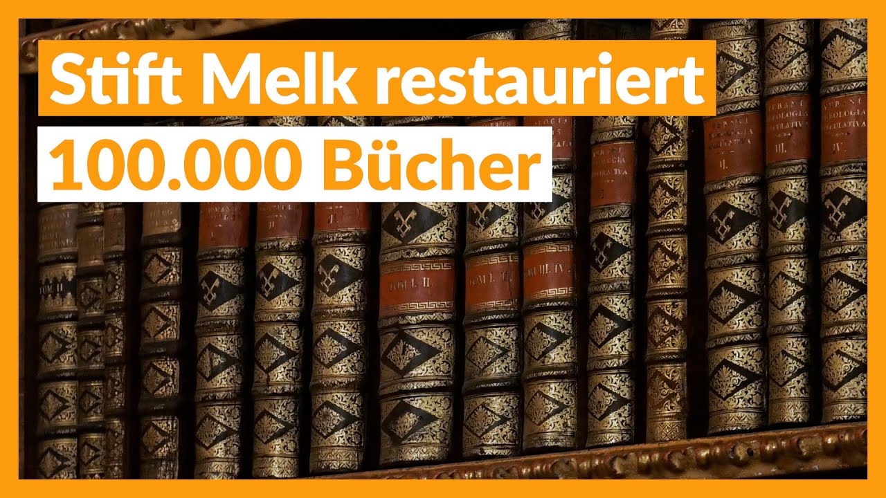 Stift Melk restauriert: 10.000 B&uuml;cher in erster Etappe gesichtet