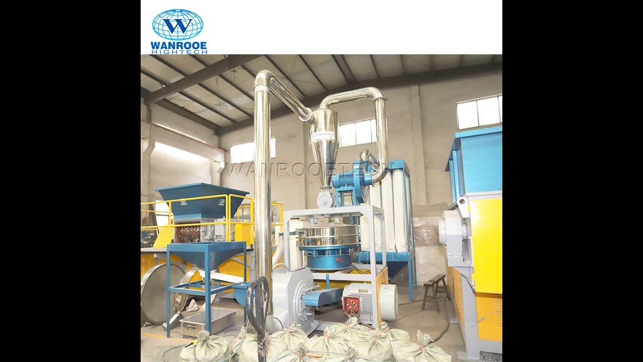 100-1000kg/h Capacity Plastic PP Debris Pulverizer Machine