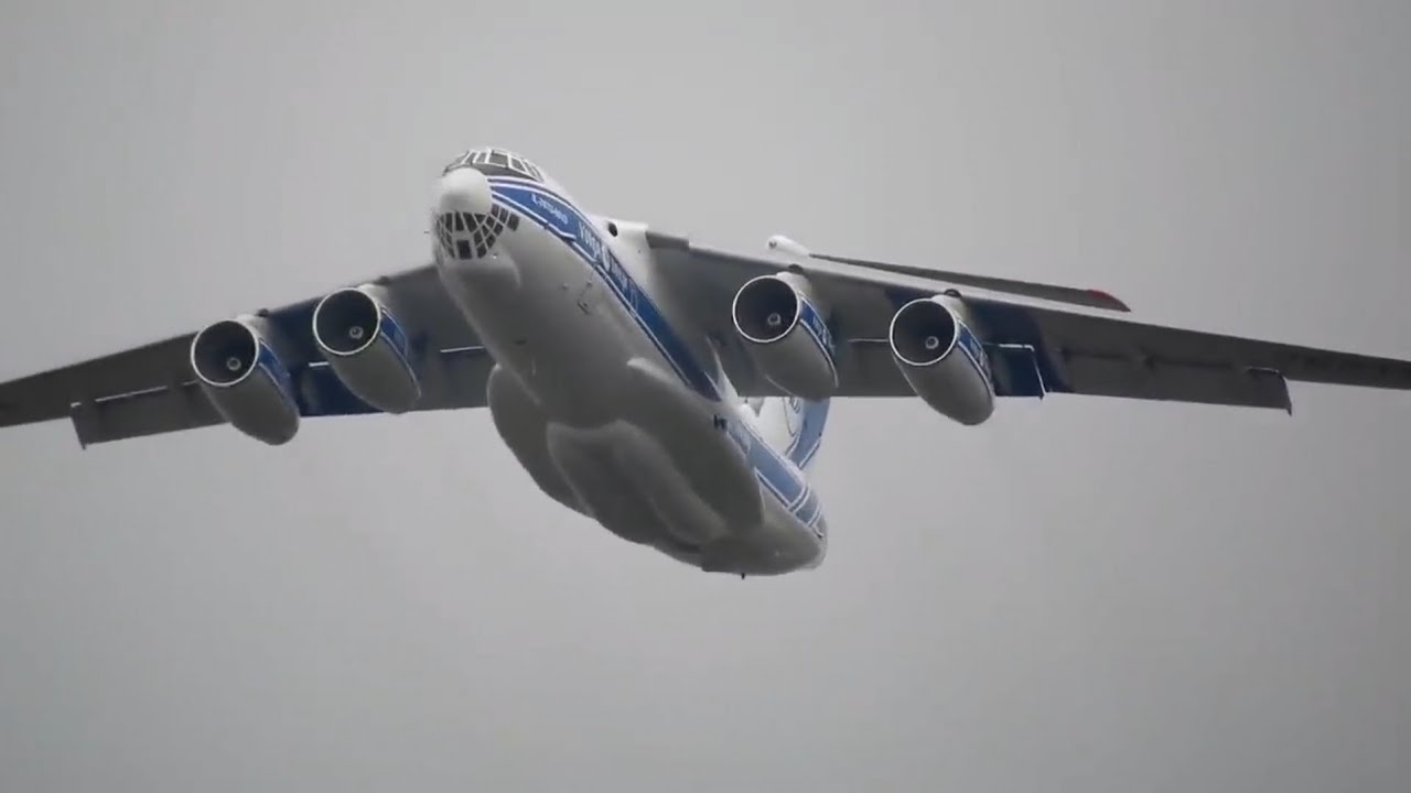 AUMENTE O SOM - MUSICA SOVIÉTICA PARA OS OUVIDOS - DECOLAGEM DO ILYUSHIN IL76 EM CAMPINAS VIRACOPOS