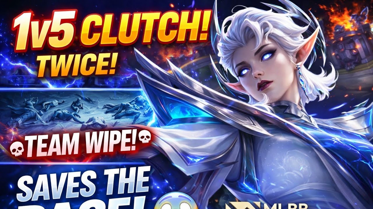 1v5 INSANE Clutch! Eudora Saves the Base TWICE After Team Wipe 😱 | MLBB