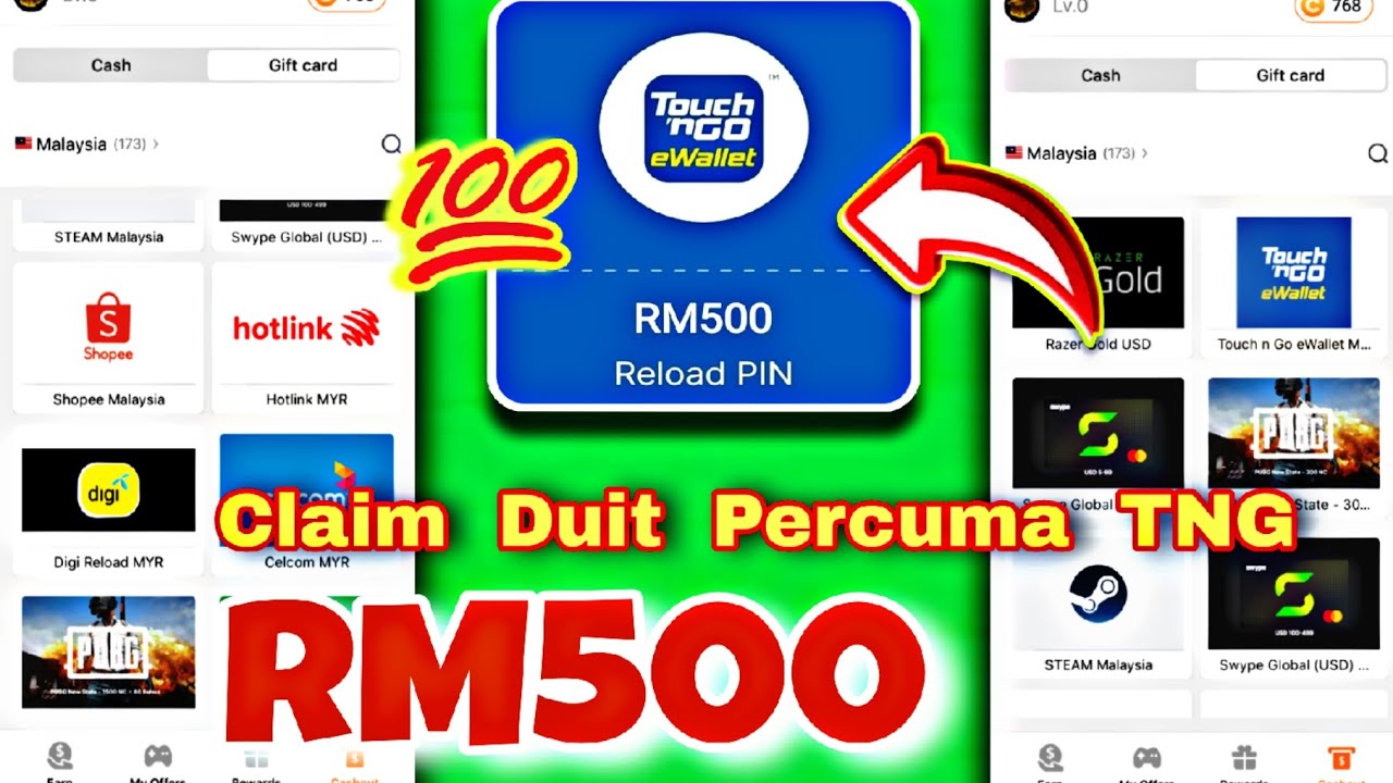 APLIKASI BARU !! Game duit tng hingga RM500 Free (2026)