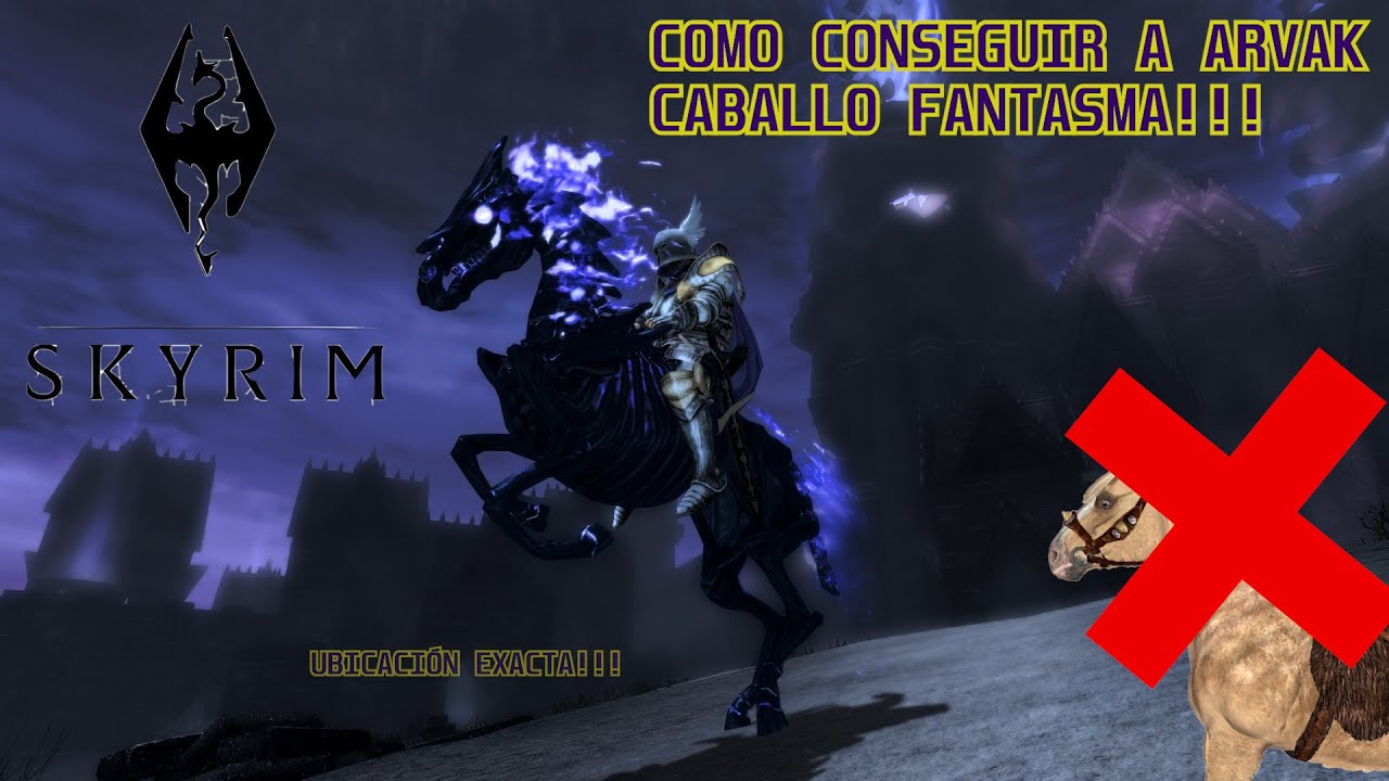COMO CONSEGUIR A ARVAK EL CABALLO FANTASMA!!! - SKYRIM