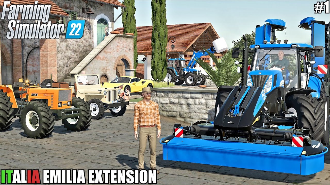 FARM and EQUIPMENT demonstration, Feeding animals & making HAY│ITALIA EMILIA EXTENSION│FS 22│1