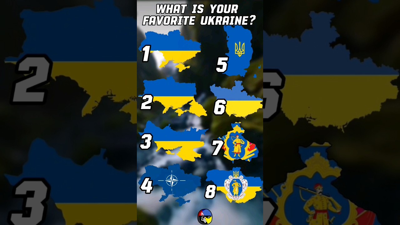 What is your favorite Ukraine?🇺🇦 #countries #mapping #Ukraine #history #flags #fyp #shorts