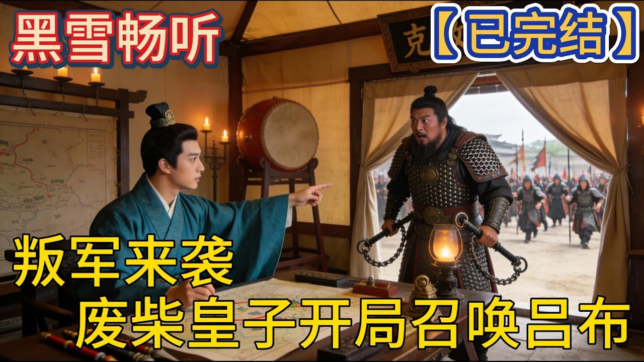 【已完结】🔥《叛军来袭，废柴皇子开局召唤吕布》🔥#爽文 #系统 #穿越 #热血 #一口气看完 #有声小说