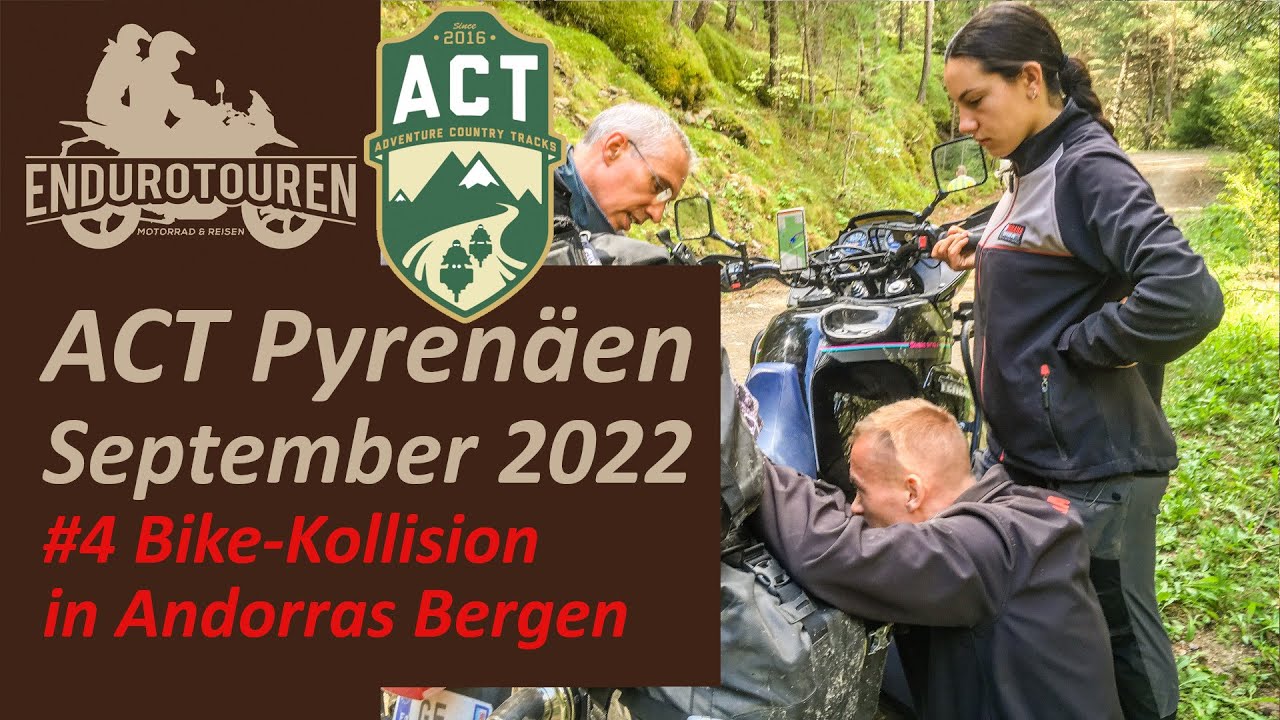 ACT Pyrenäen | Kollision in Andorras Bergen | Honda Transalp 600 | #4 September 2022