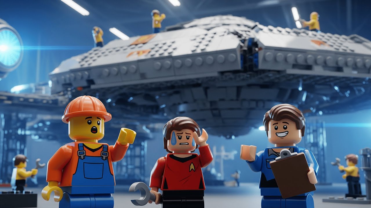 LEGO Tiny Worlds Epic Starship Build - A Macro Adventure