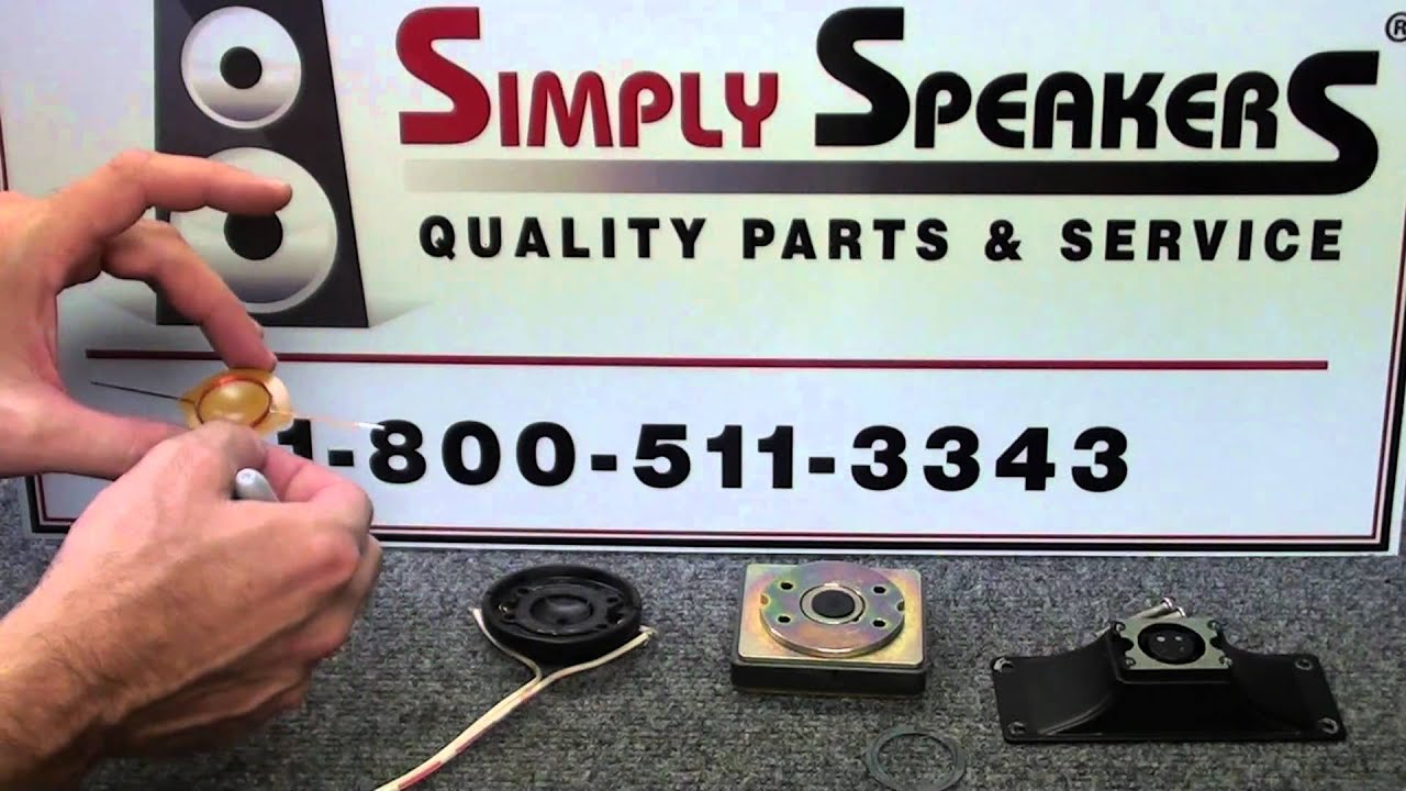 Speaker Repair, Klipsch K77, EV T35, ST350 Replacement Diaphragm Installation