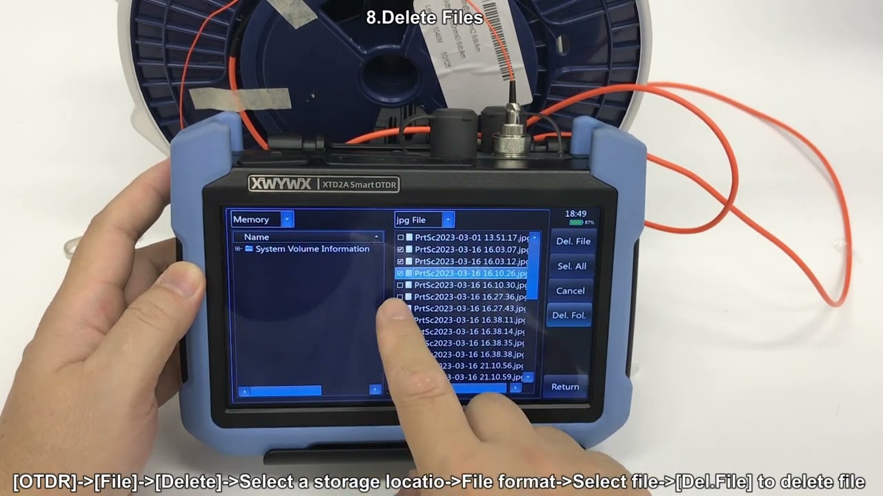 XWYWX SM XTD2A MM OTDR 850nm Testing Video with After-sales information