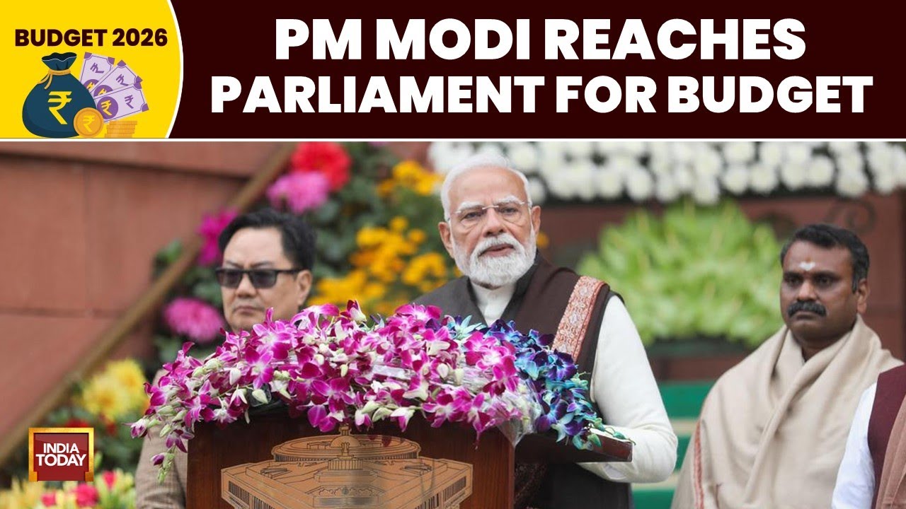 Prime Minister Narendra Modi Reaches Parliament For the Budget Session | Union Budget 2026