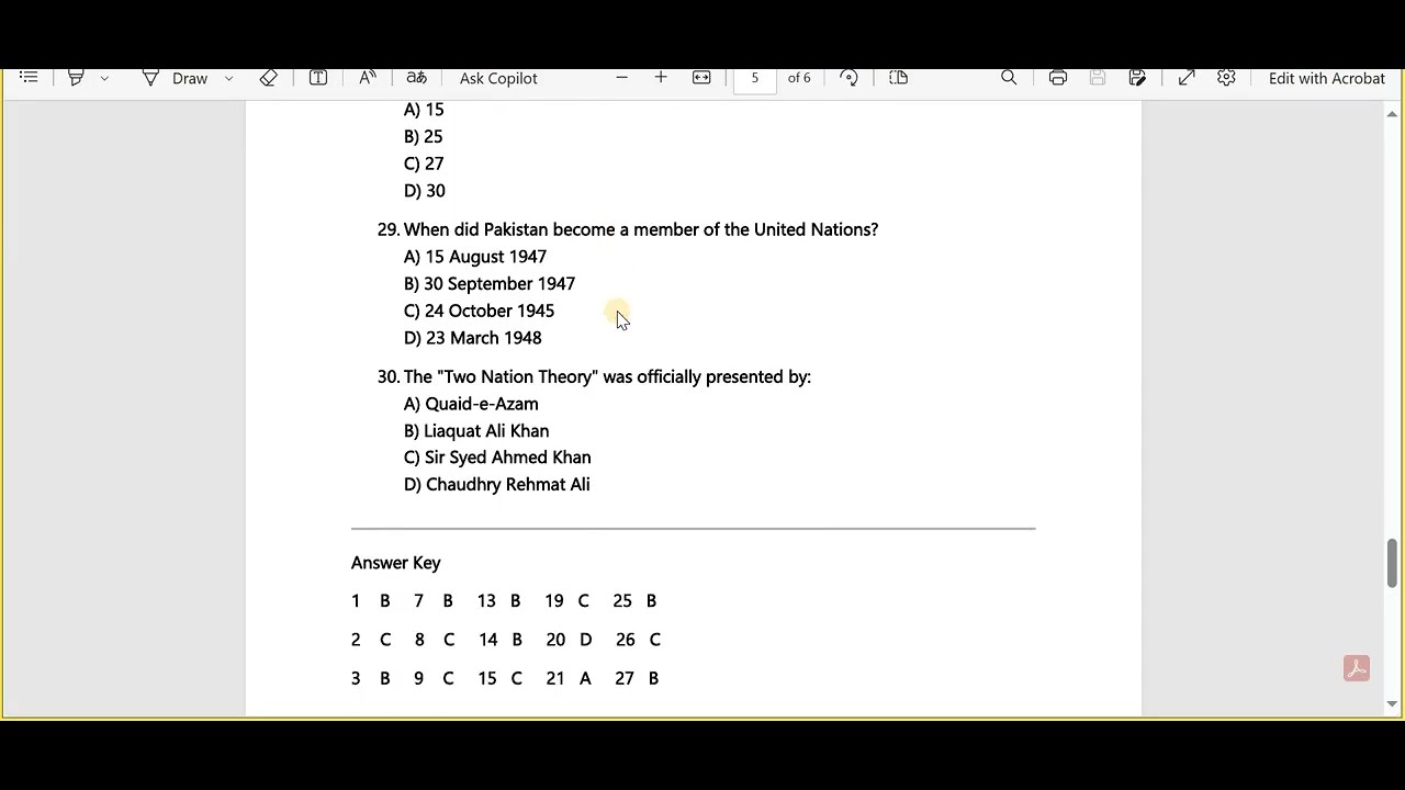 ACE Your Pakistan Studies MCQS in Just 10 Minutes