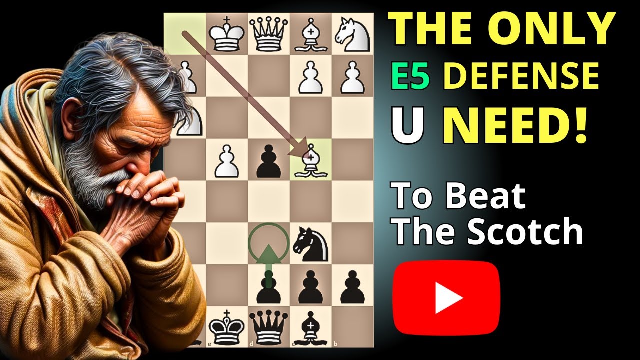 🔴 Единственная защита e5, которая вам нужна, чтобы полностью уничтожить шотландский гамбит