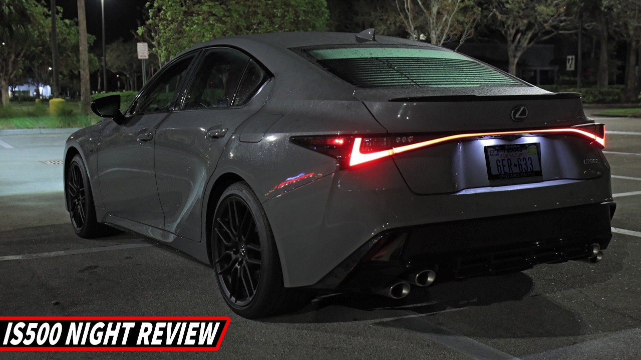 Lexus IS 500 Night Review // The V8 comes ALIVE after dark...