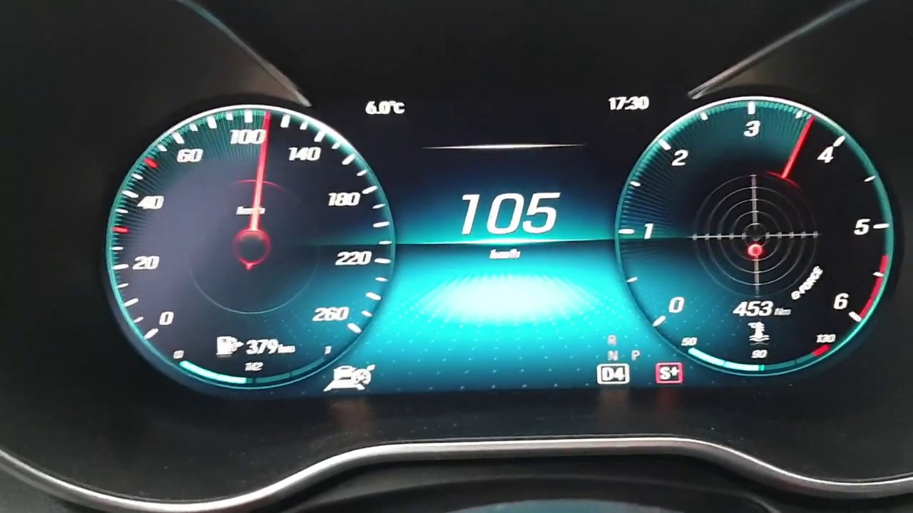 '20 Mercedes C300d 4matic ( 245 hp ) - acceleration 0-100 km/h