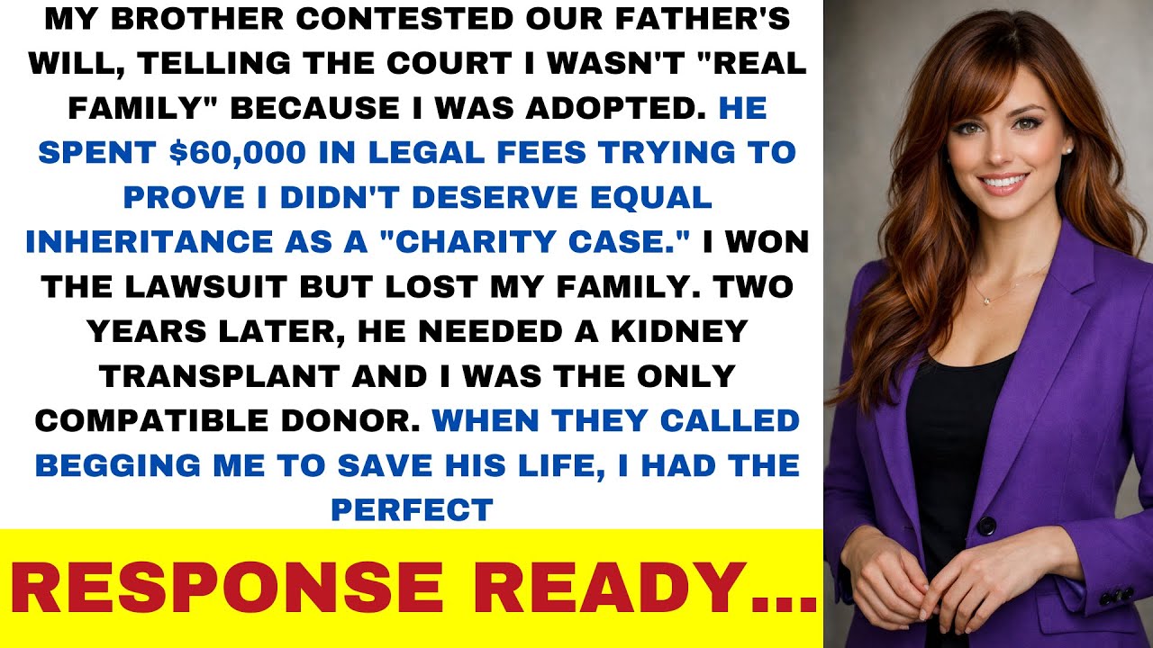 My Brother Said I Wasn't 'Real Family' So I Left - Guess Who Needed A Kidney Donor After 2 Years!?