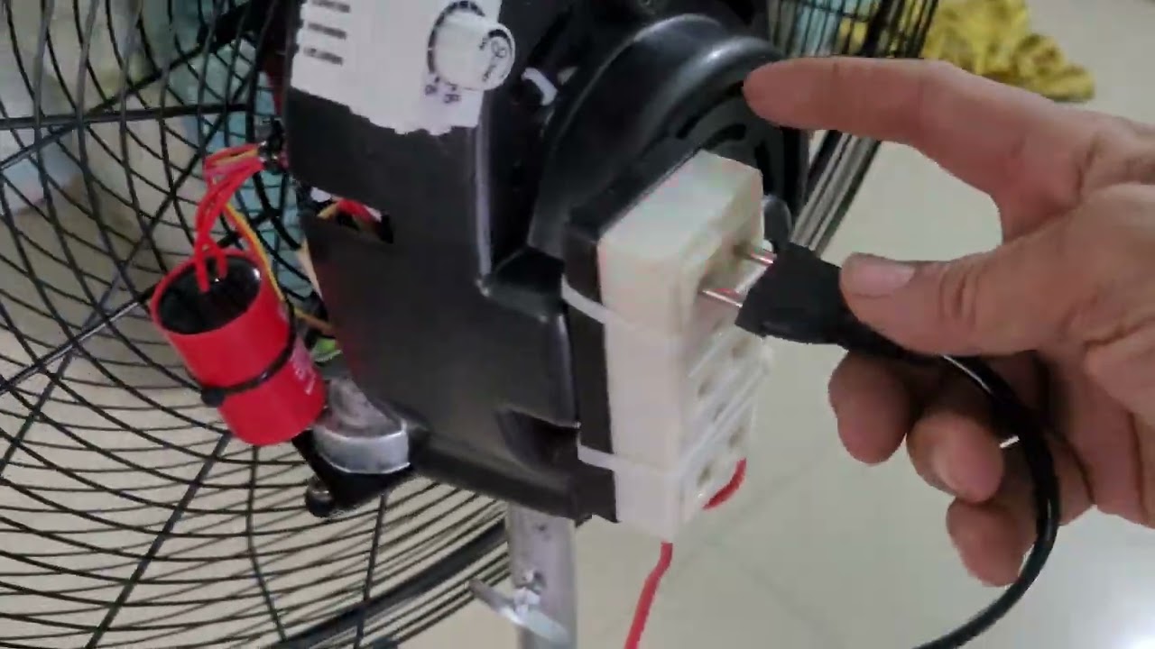 Combo thân vỏ quạt công nghiệp diy từ động cơ máy giặt cũ chạy dây cuaroa