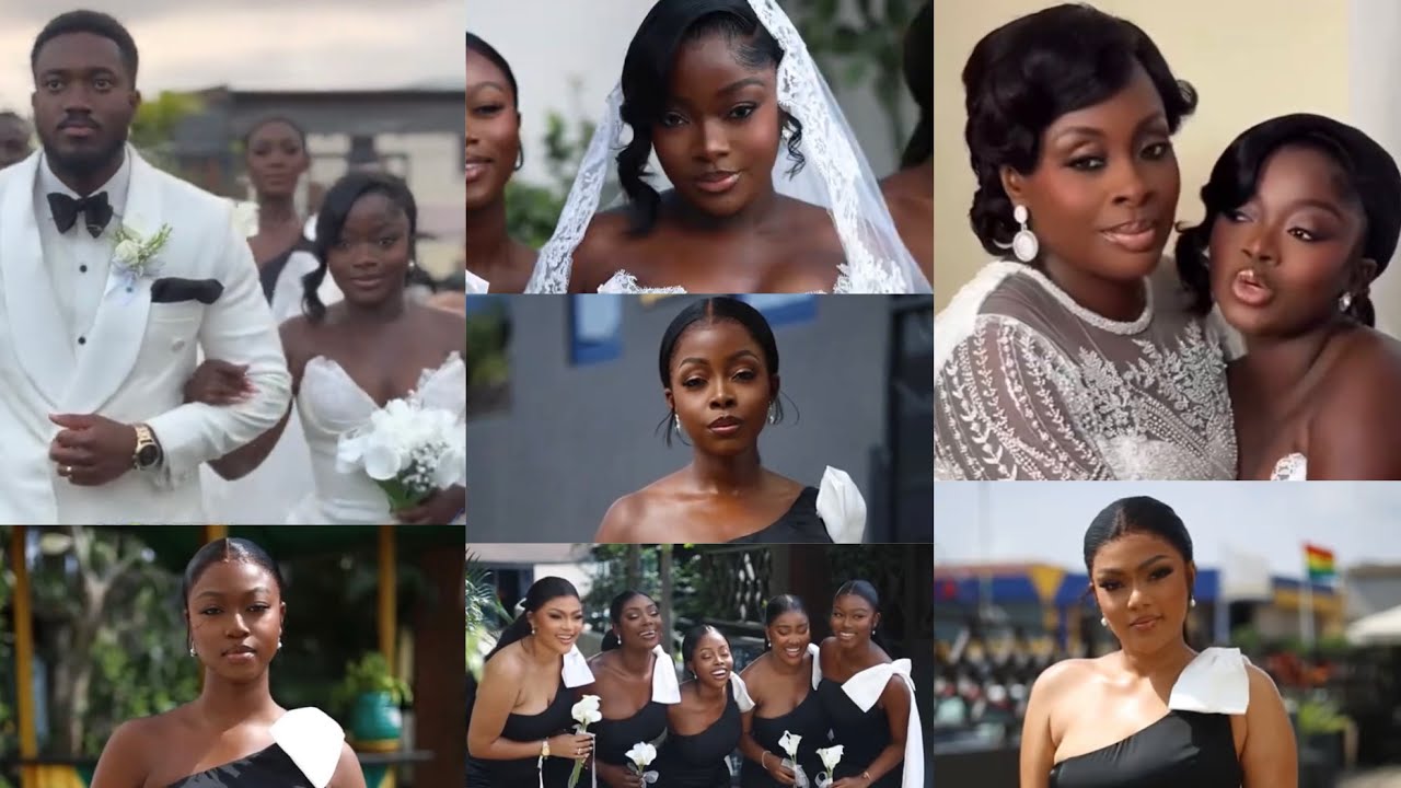 Wow, Ghanaians Praise Akosua Agyapong for doing this for her daughter on her wedding day. 