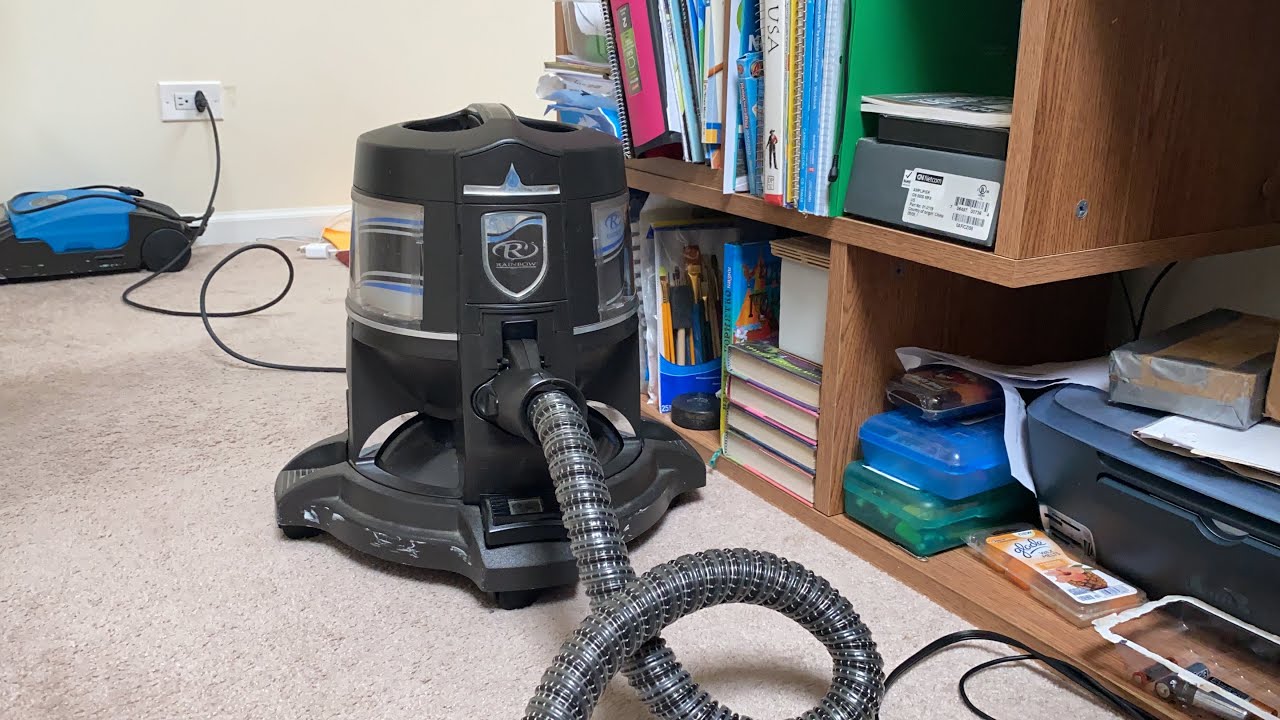 Rainbow Vacuum With the attachments and testing.