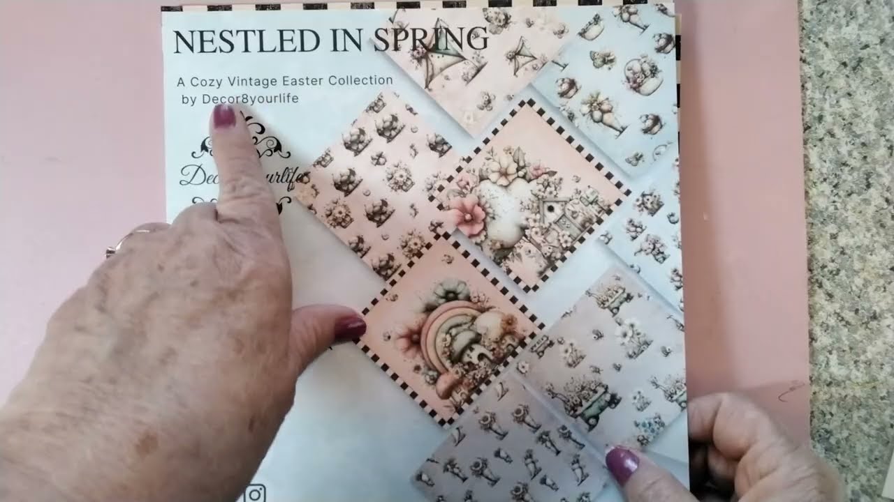 Unboxing for Decor8yourlife March paper collection Nestled In Spring