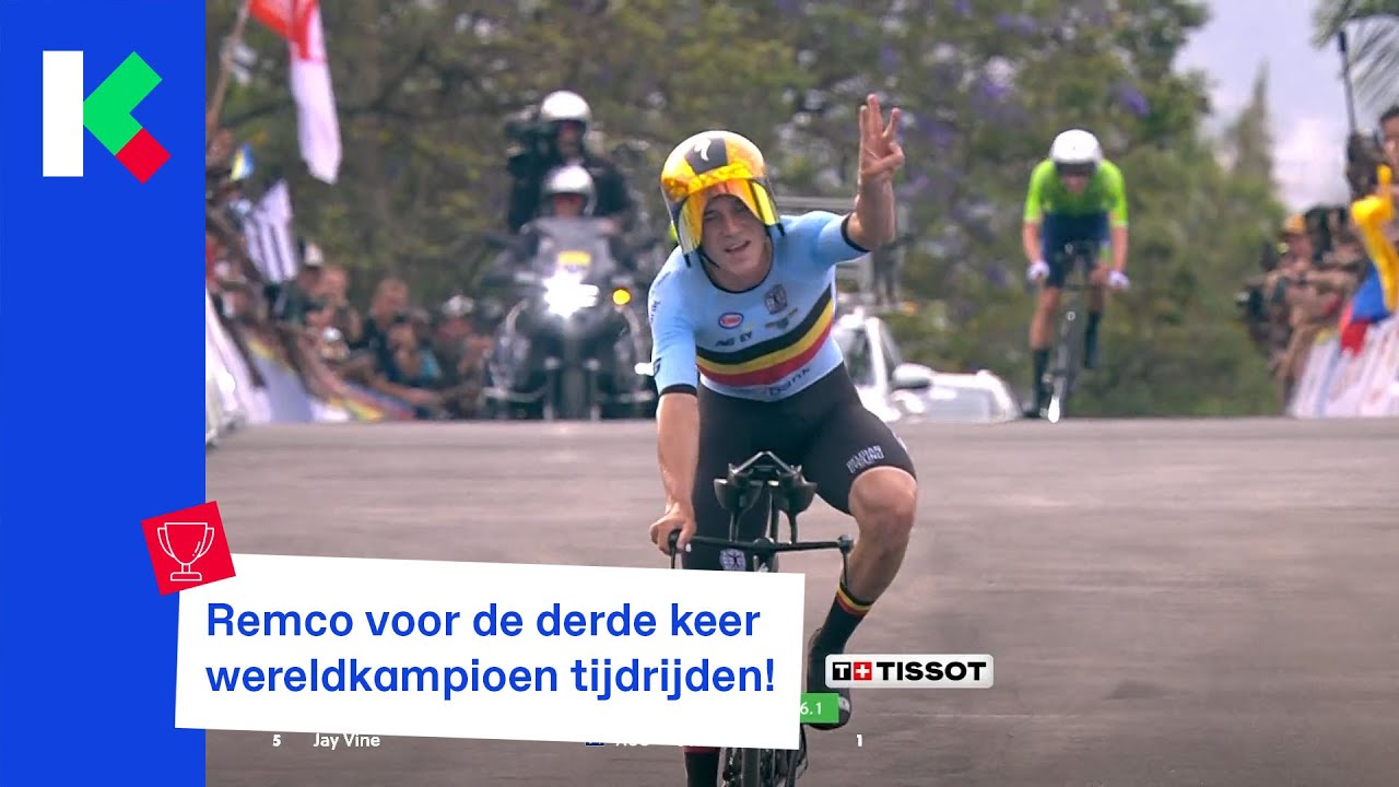 Remco voor de derde keer wereldkampioen tijdrijden!