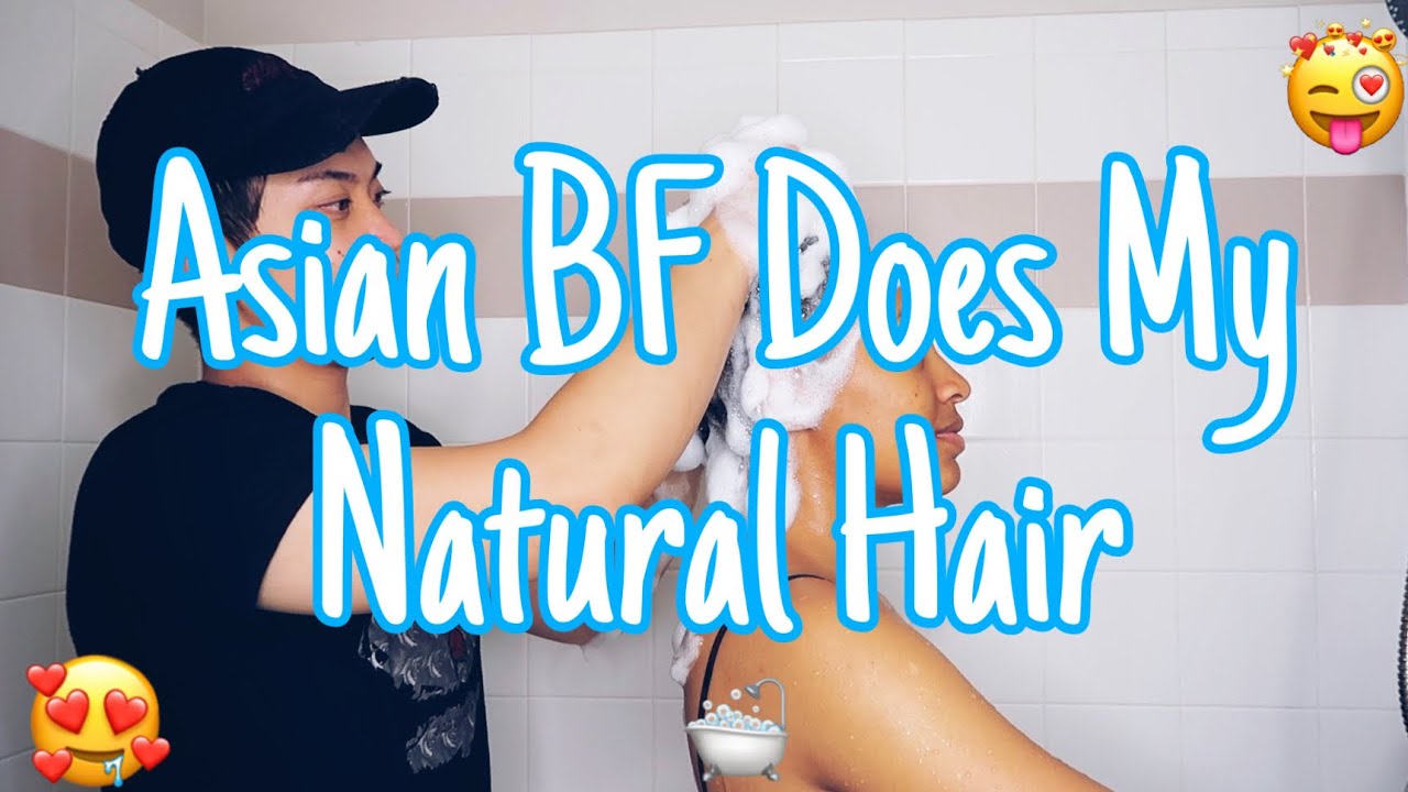 AMBW : Asian BF Does My Natural Hair