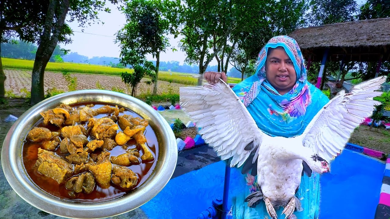 তিন কেজি ওজনের চিনা হাঁস রসুন দিয়ে গ্রামীন স্টাইলে রান্না | Masikara Kitchen