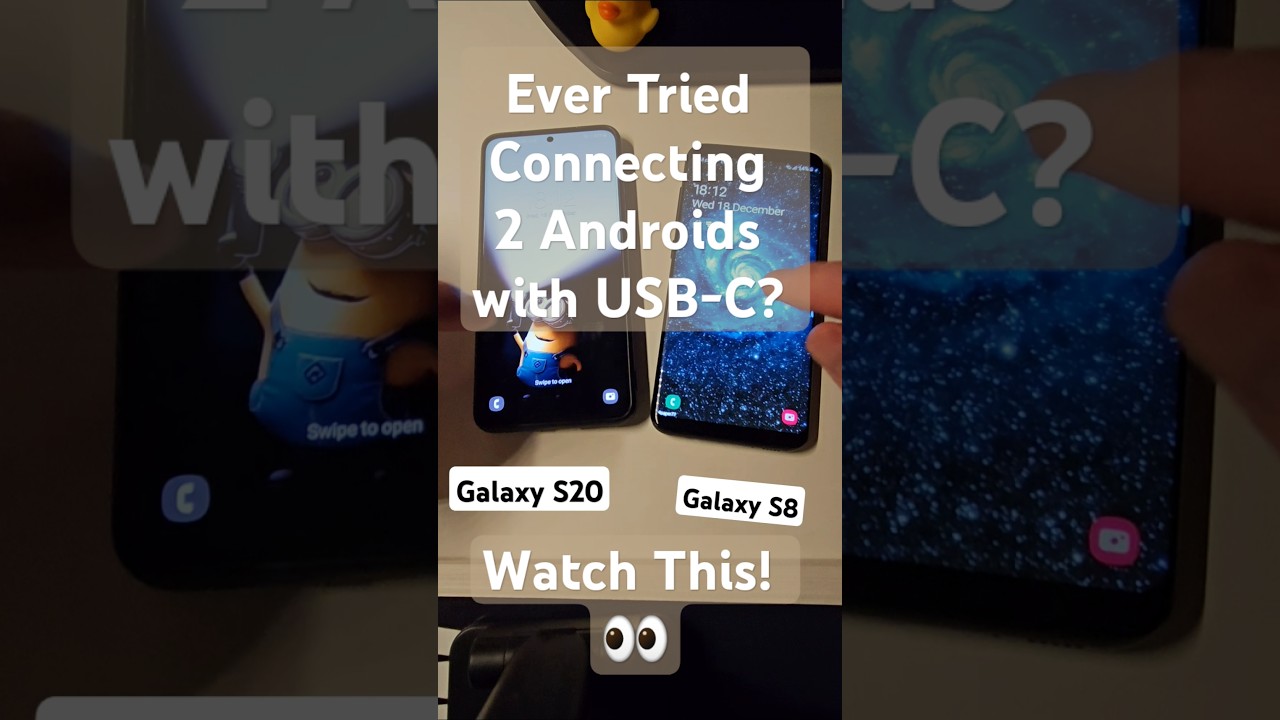 Ever Tried Connecting 2 Androids with USB-C? Watch This! 👀#android#tricks#galaxy #samsung#viralshort