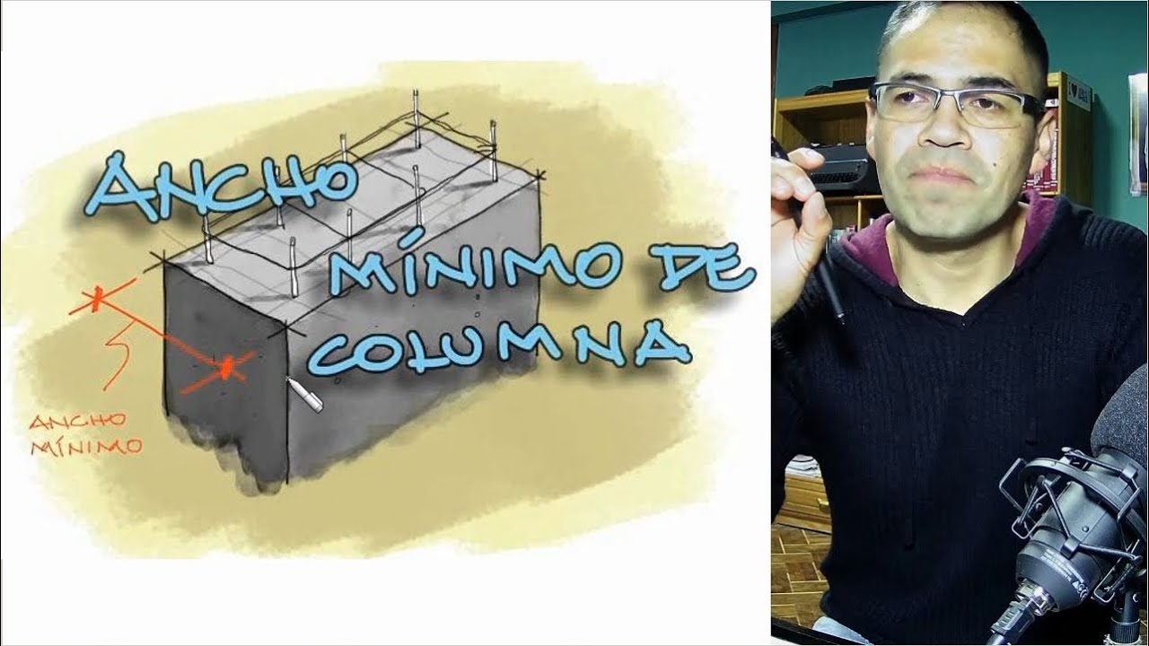 ancho mínimo en columnas de concreto reforzado