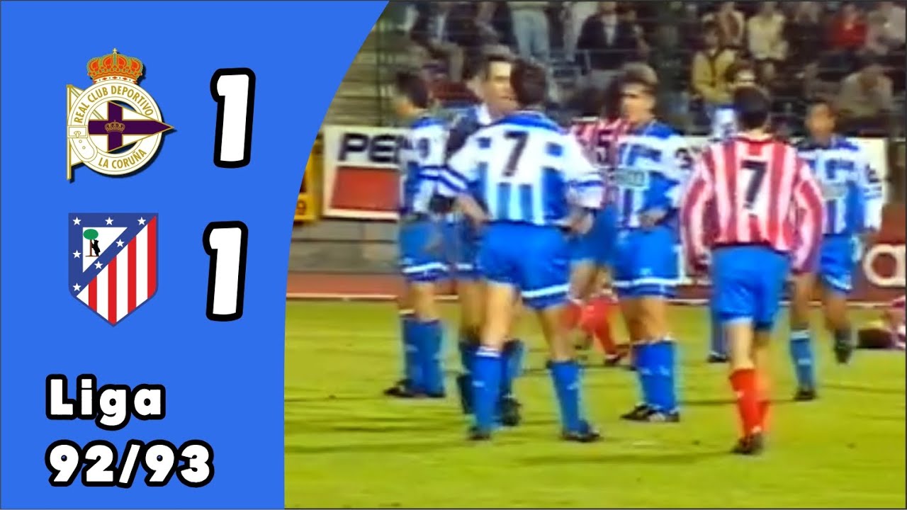 Deportivo 1-1 Atlético de Madrid | Resumen | Entrevistas | Liga 92/93 | Jornada 30