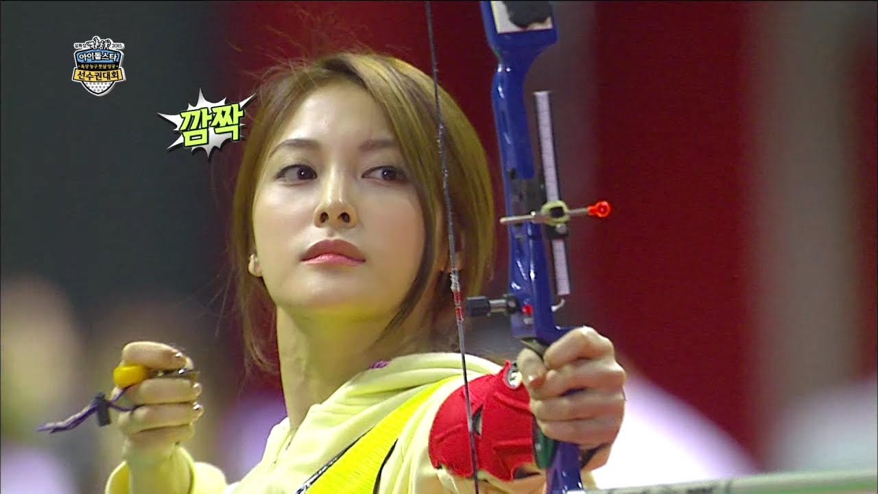 【TVPP】KARA - W Archery Preliminaries [1/2], 카라 - 여자 양궁 단체 예선 [1/2] @ 2015 Idol Star Championships