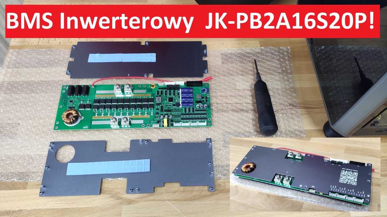 BMS Inwerterowy Z Aktywnym Balanserem JK PB2A16S20P #diy #magazynenergii #powerwall  #bms #balancer
