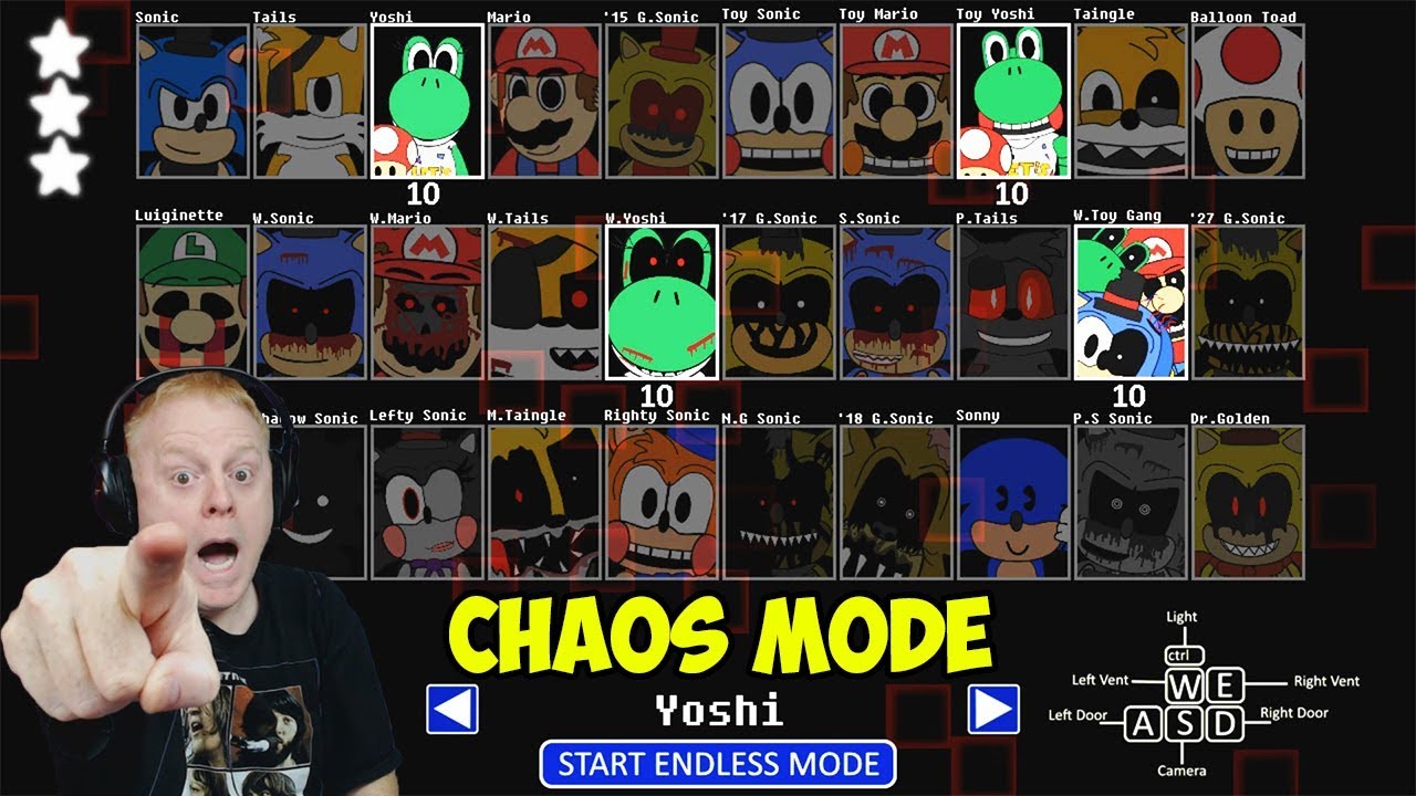 SONIC'S PIZZERIA SIMULATOR CHAOS MODE - ALL YOSHI NIGHT - GOING FOR OUR 4TH STAR!!