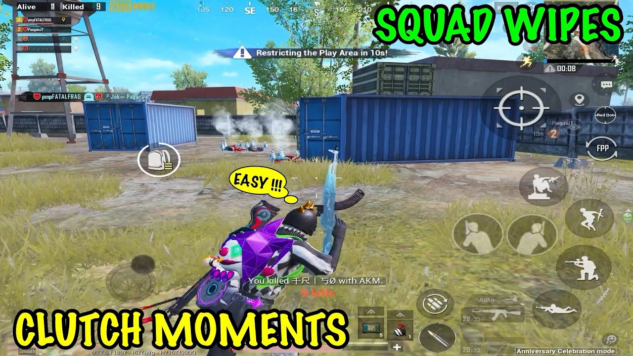 The Best SQUAD WIPES | Clutch Moments - PUBG Mobile