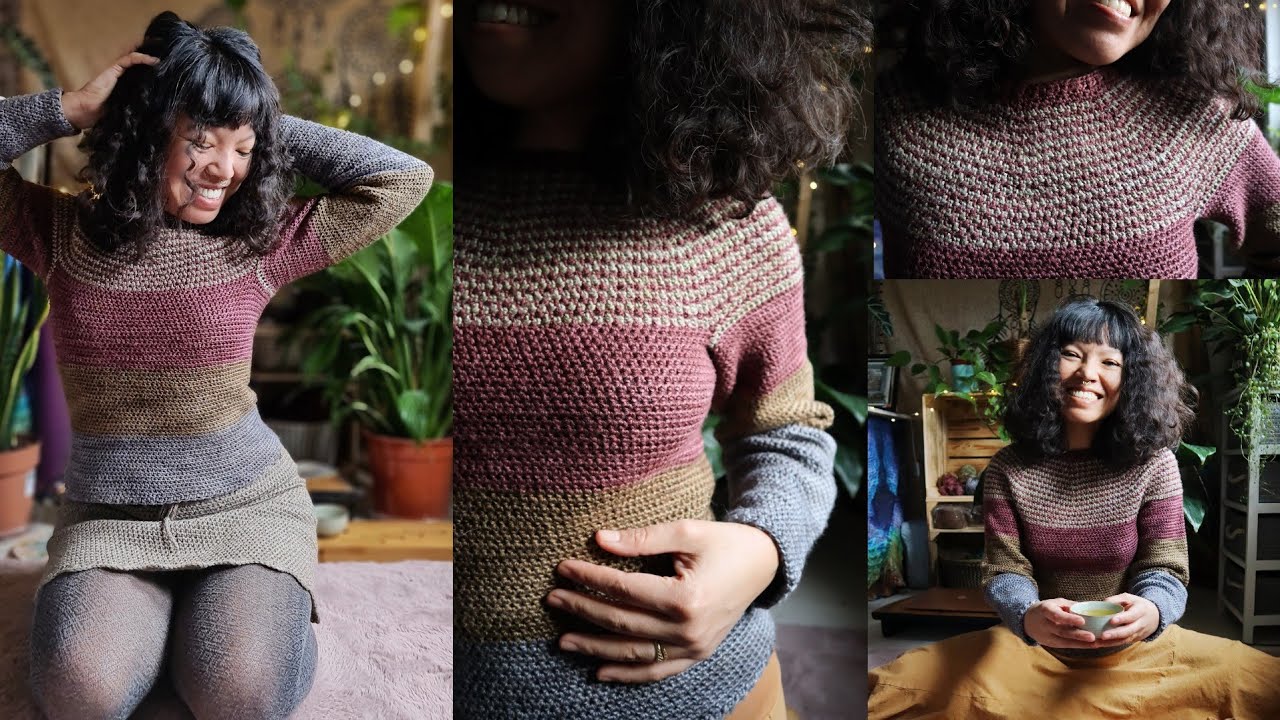 Easy Crochet Sweater//Pattern and Tutorial DIY
