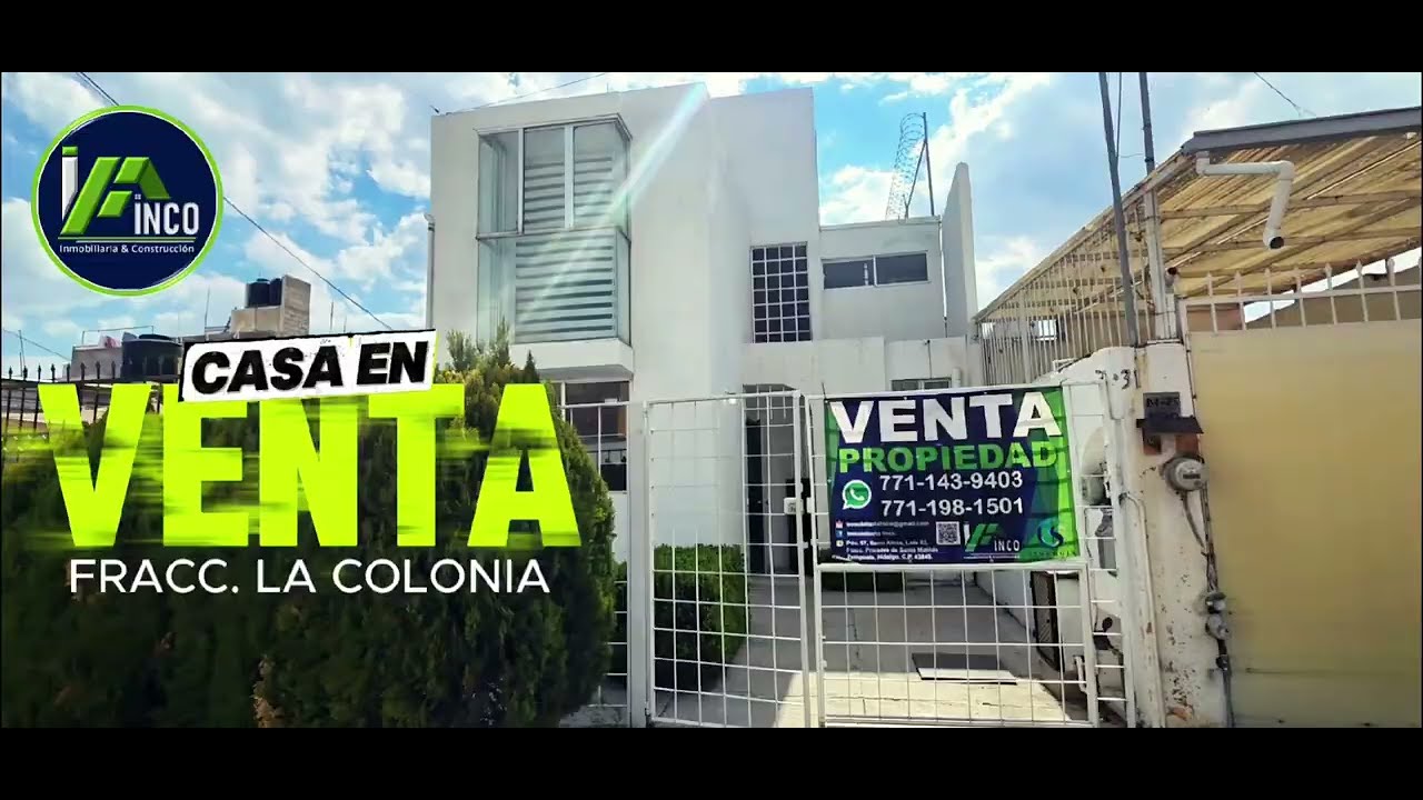 Casa en venta de 3 pisos, con 4 recámaras, Fracc. La Colonia, en Mineral de la Reforma, Hidalgo.