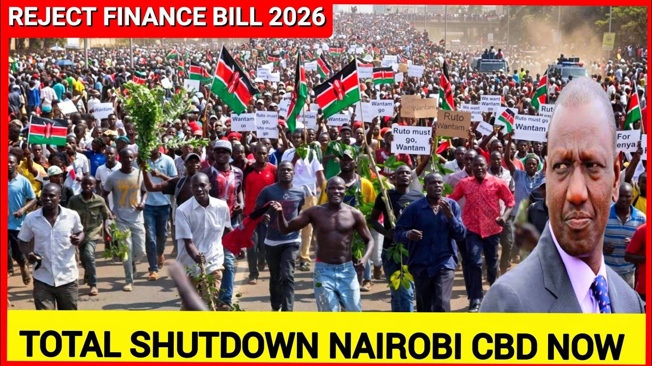 Breaking news! Total shutdown in Kenya now! Angry kenyans rejects finance bill 2026 |what's trending
