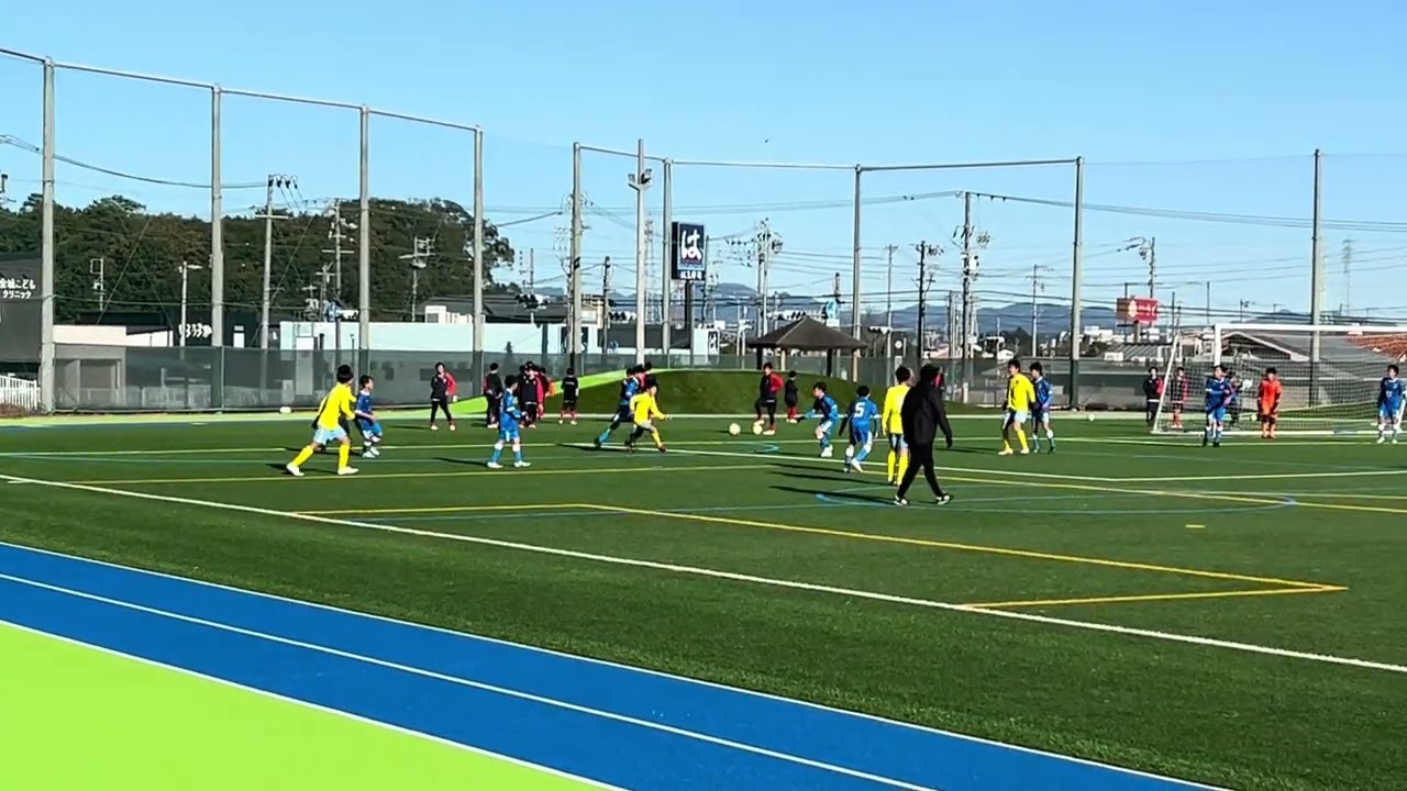 一年生大会県予選リーグ　浜松FC対フォンテ静岡（後半）1-0結果2-0敗戦、残念！