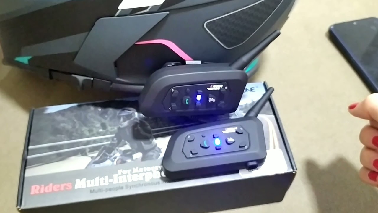 Como parear o intercomunicador V6 com outro intercomunicador