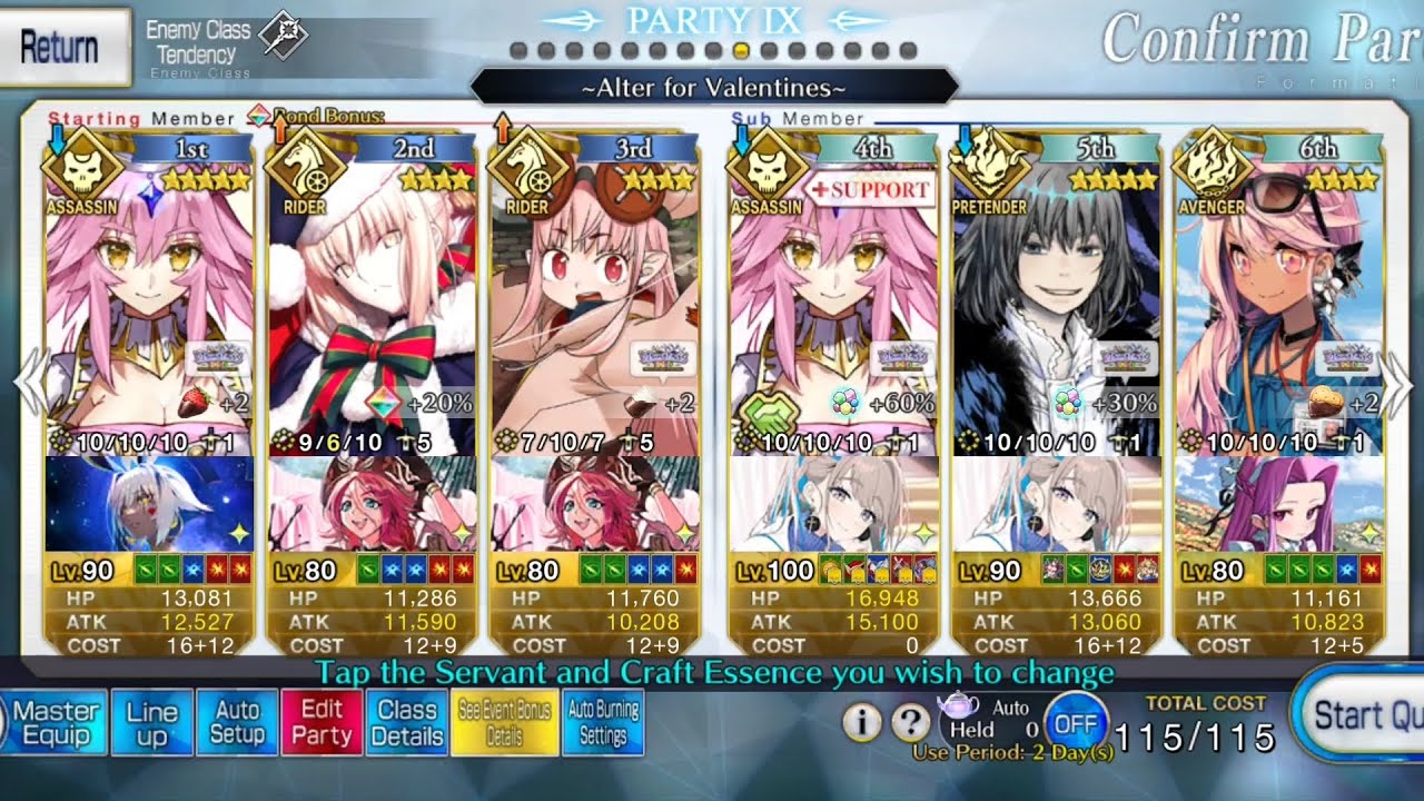 [FGONA] Christmas on Valentines - Santa Alter - Chocolate River Valentines 90++ 3 Turn 6 CE