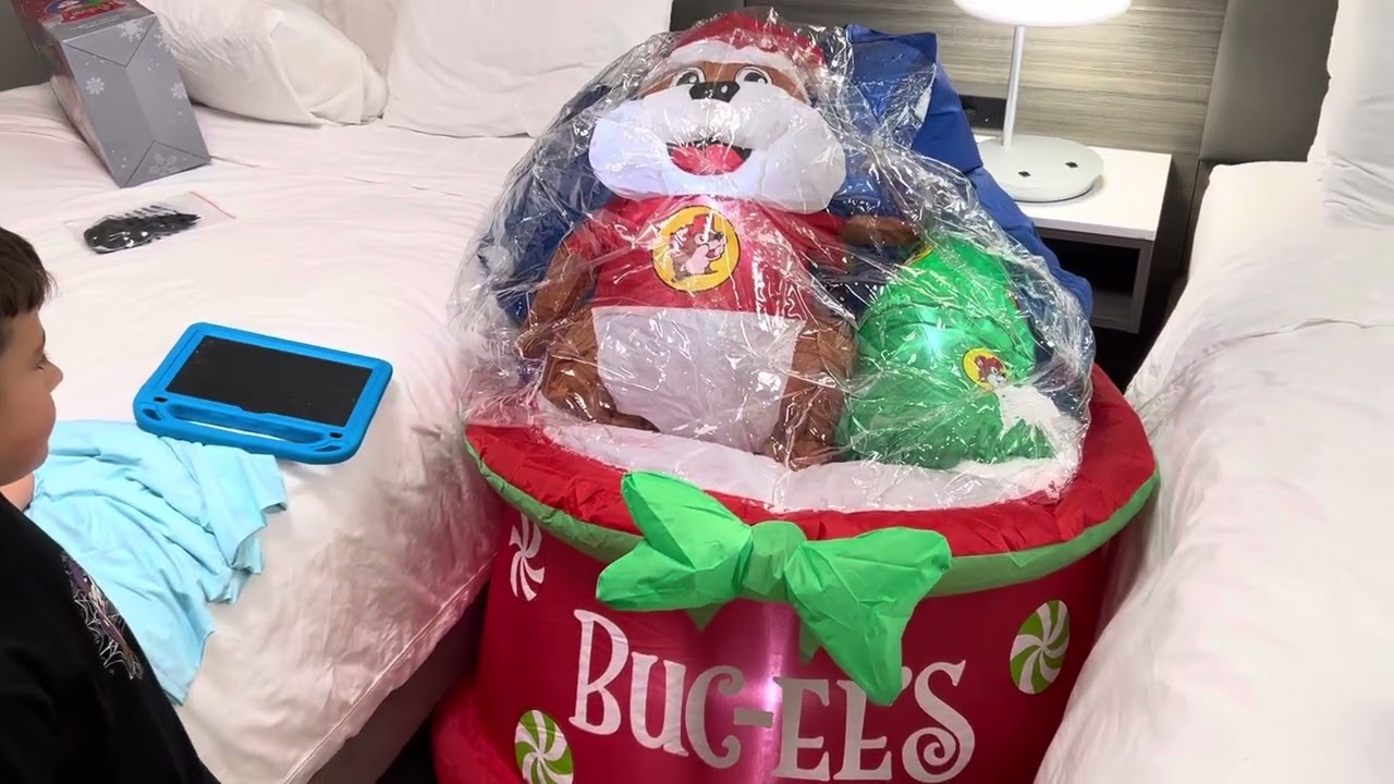 Unboxing of #buccee #inflatable Christmas 2025