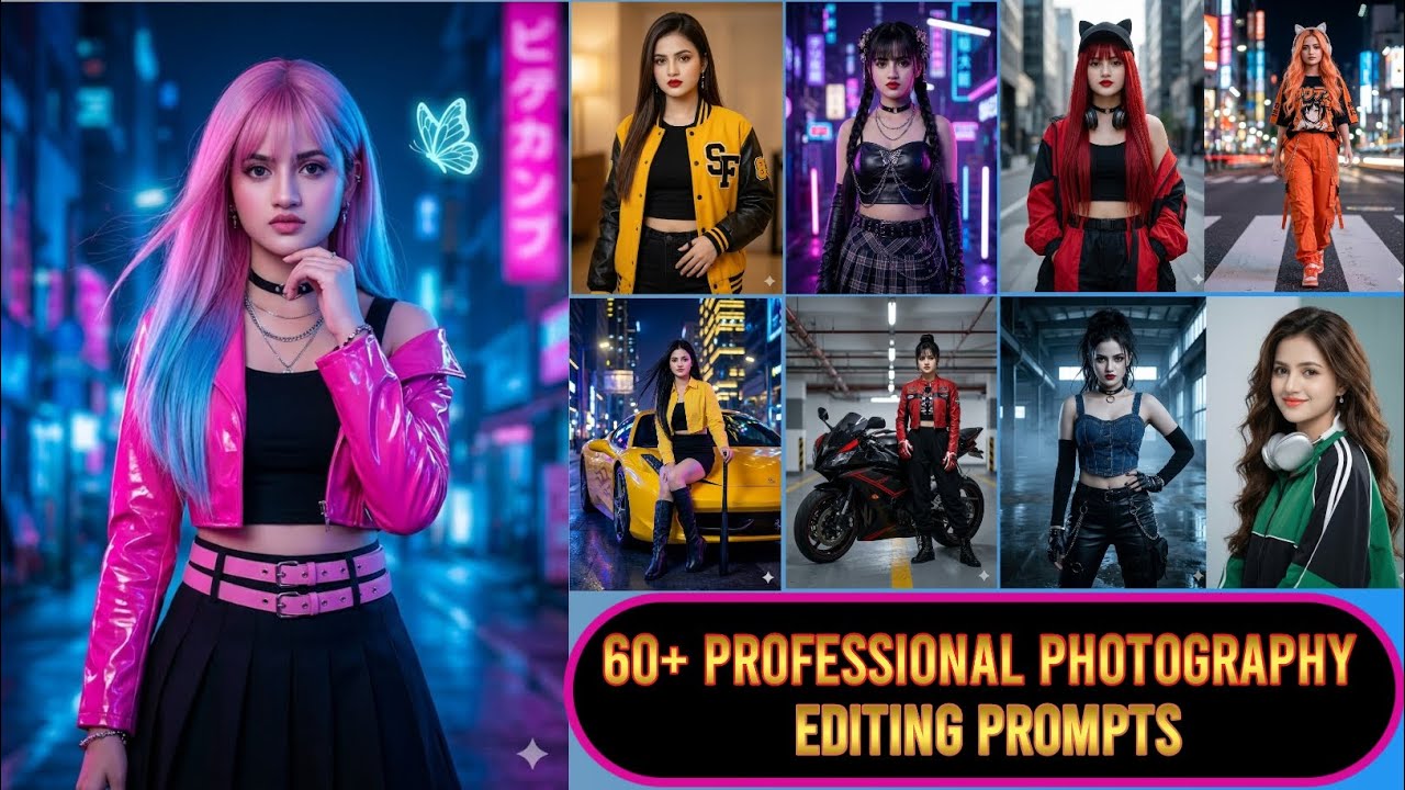 60+ Professional AI Photo Editing Prompts 🔥 Make Viral Cinematic Photos in Seconds