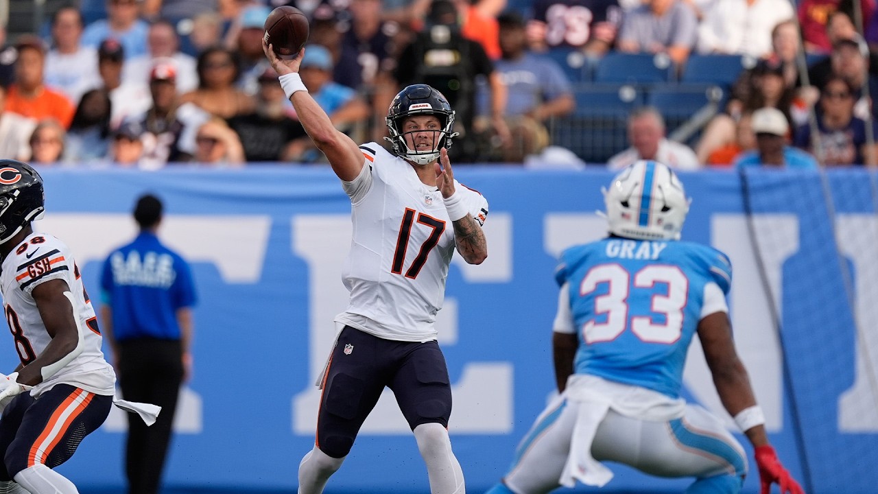 Tyson Bagent's Best Plays from a 208-Yard, 2 TD Game vs Tennessee Titans | 2026 Preseason Week 3