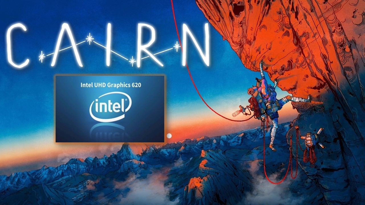 Игра в Cairn на интегрированной видеокарте Intel UHD 620.