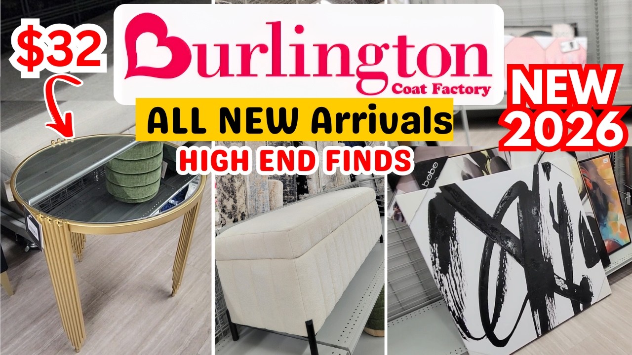 NEW BURLINGTON HOME DECOR AND FURNITURE FINDS | SHOP WITH ME | FULL TOUR